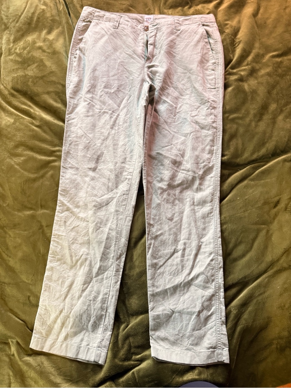 GAP Women Mint Green Girlfriend Chino Pants